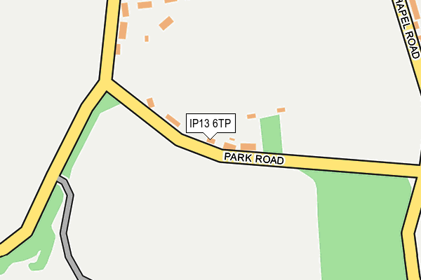 IP13 6TP map - OS OpenMap – Local (Ordnance Survey)