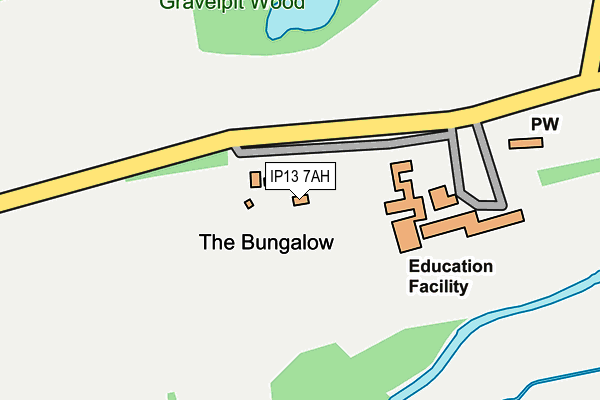 IP13 7AH map - OS OpenMap – Local (Ordnance Survey)