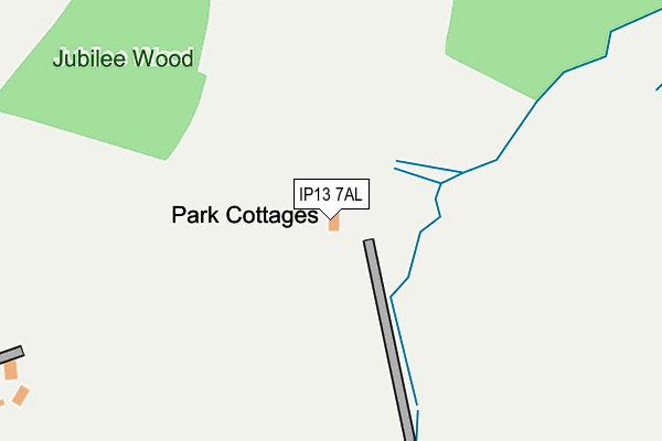 IP13 7AL map - OS OpenMap – Local (Ordnance Survey)