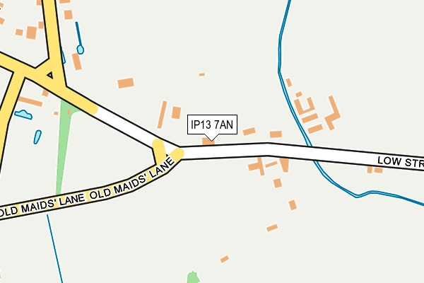 IP13 7AN map - OS OpenMap – Local (Ordnance Survey)