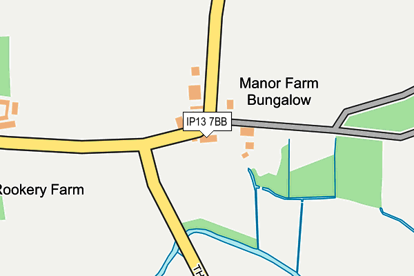 IP13 7BB map - OS OpenMap – Local (Ordnance Survey)