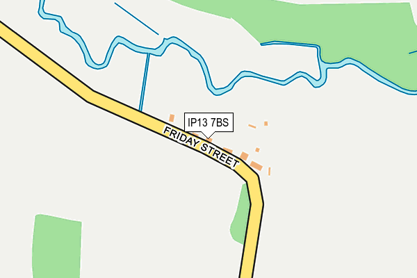 IP13 7BS map - OS OpenMap – Local (Ordnance Survey)