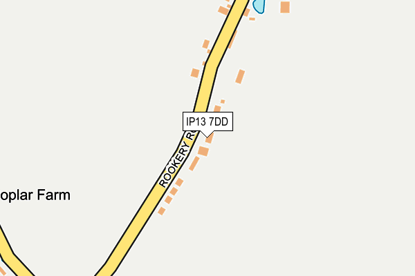 IP13 7DD map - OS OpenMap – Local (Ordnance Survey)