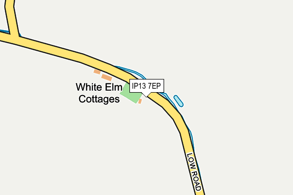 IP13 7EP map - OS OpenMap – Local (Ordnance Survey)