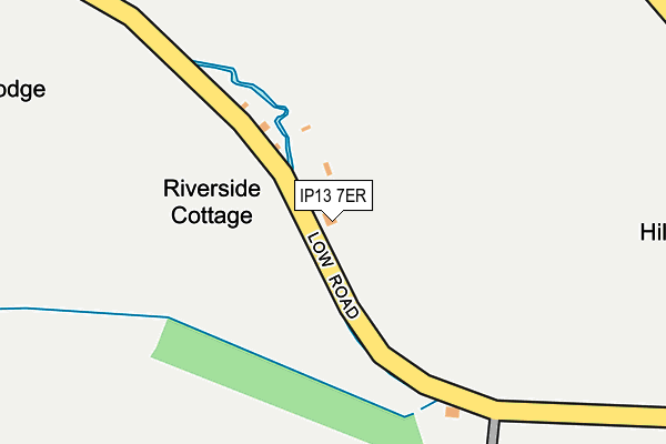 IP13 7ER map - OS OpenMap – Local (Ordnance Survey)