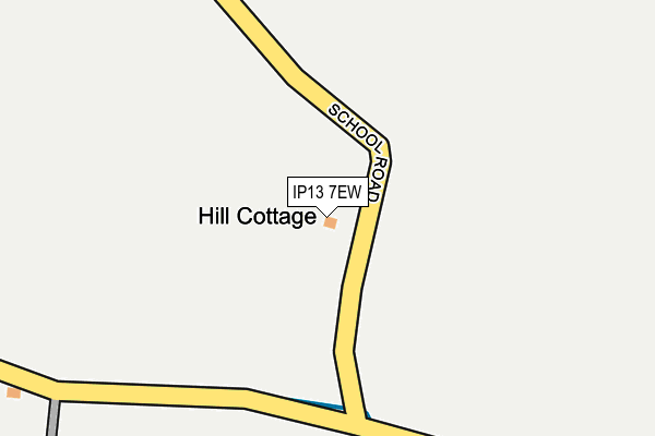 IP13 7EW map - OS OpenMap – Local (Ordnance Survey)