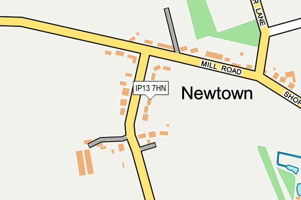 IP13 7HN map - OS OpenMap – Local (Ordnance Survey)