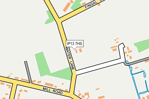 IP13 7HS map - OS OpenMap – Local (Ordnance Survey)