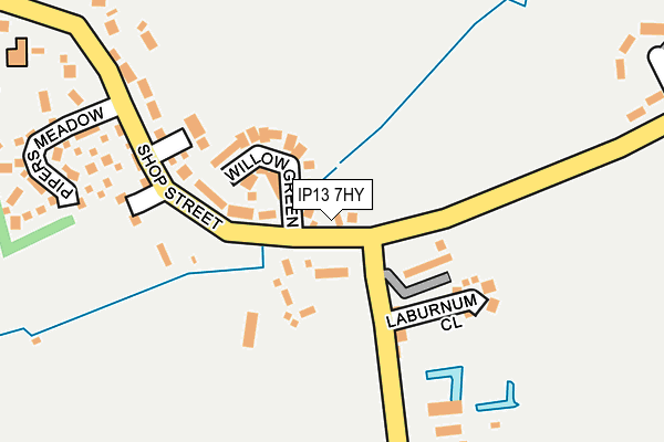 IP13 7HY map - OS OpenMap – Local (Ordnance Survey)