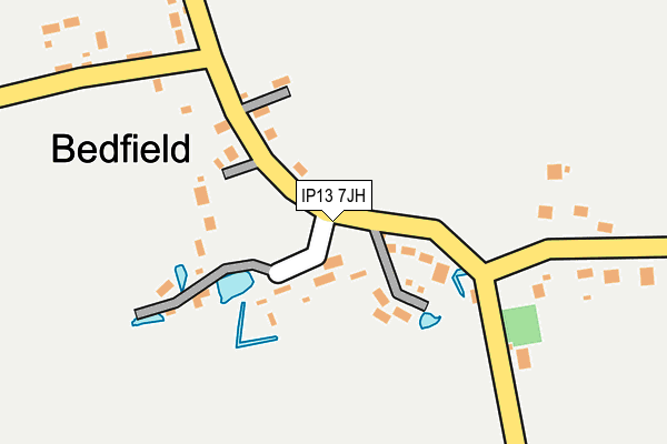 IP13 7JH map - OS OpenMap – Local (Ordnance Survey)