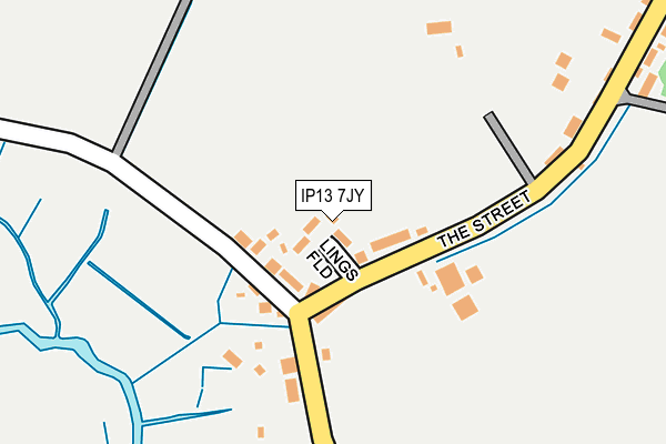 IP13 7JY map - OS OpenMap – Local (Ordnance Survey)