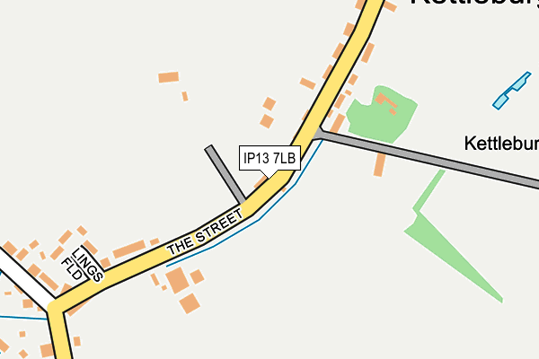 IP13 7LB map - OS OpenMap – Local (Ordnance Survey)
