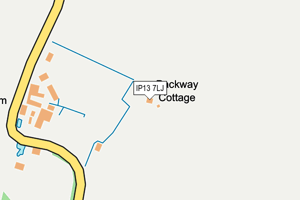 IP13 7LJ map - OS OpenMap – Local (Ordnance Survey)