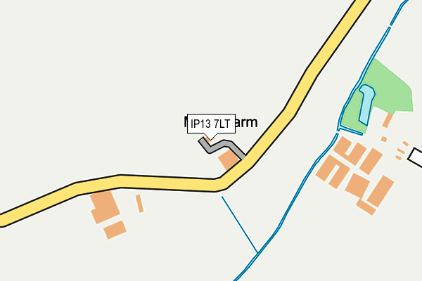 IP13 7LT map - OS OpenMap – Local (Ordnance Survey)