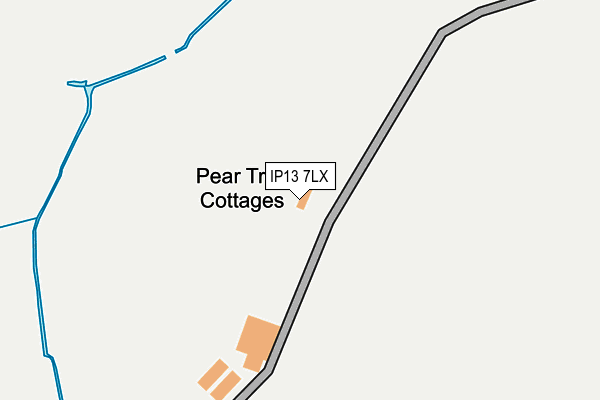 IP13 7LX map - OS OpenMap – Local (Ordnance Survey)