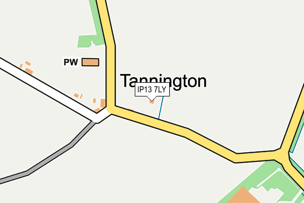 IP13 7LY map - OS OpenMap – Local (Ordnance Survey)