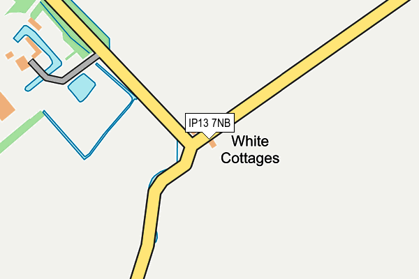 IP13 7NB map - OS OpenMap – Local (Ordnance Survey)