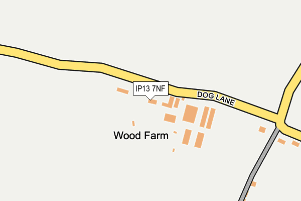 IP13 7NF map - OS OpenMap – Local (Ordnance Survey)