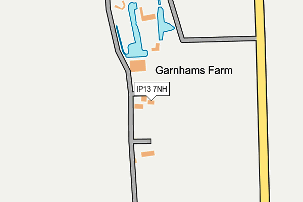 IP13 7NH map - OS OpenMap – Local (Ordnance Survey)