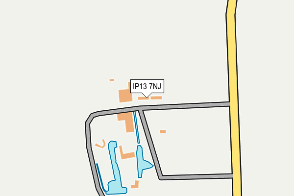 IP13 7NJ map - OS OpenMap – Local (Ordnance Survey)