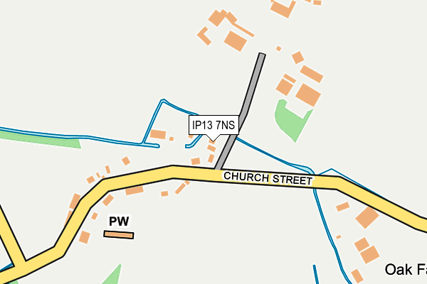 IP13 7NS map - OS OpenMap – Local (Ordnance Survey)