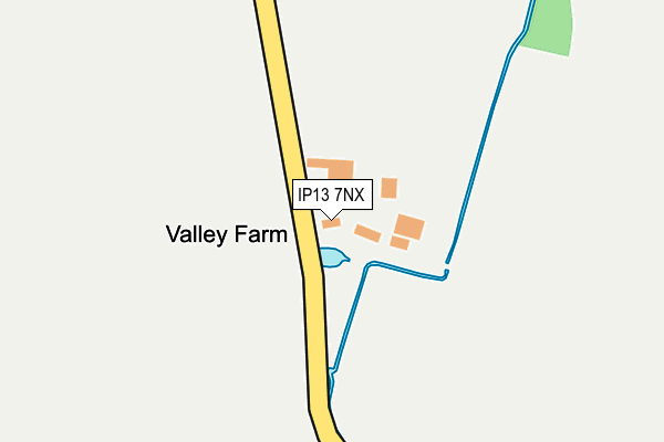 IP13 7NX map - OS OpenMap – Local (Ordnance Survey)