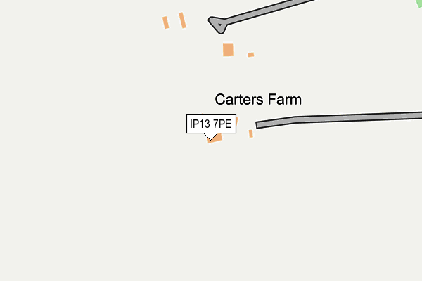 IP13 7PE map - OS OpenMap – Local (Ordnance Survey)