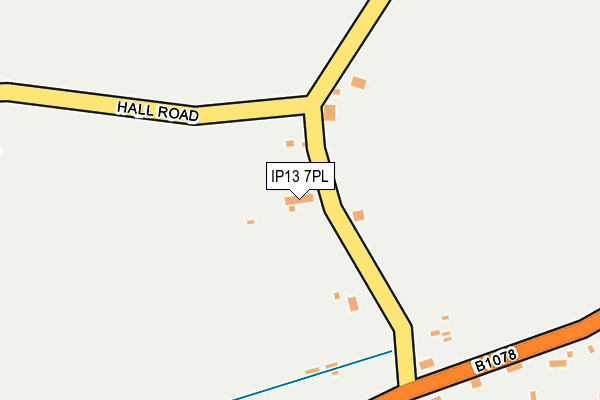 IP13 7PL map - OS OpenMap – Local (Ordnance Survey)