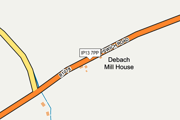 IP13 7PP map - OS OpenMap – Local (Ordnance Survey)