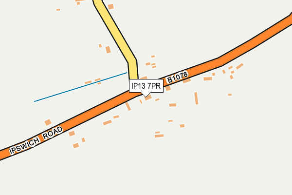 IP13 7PR map - OS OpenMap – Local (Ordnance Survey)