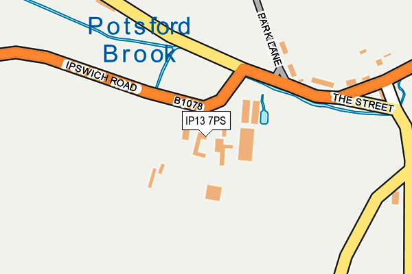 IP13 7PS map - OS OpenMap – Local (Ordnance Survey)