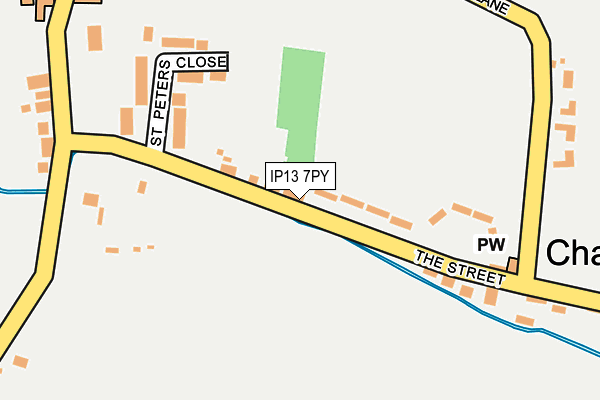 IP13 7PY map - OS OpenMap – Local (Ordnance Survey)