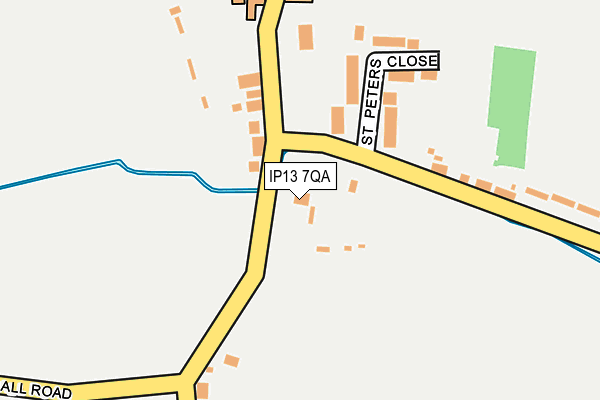 IP13 7QA map - OS OpenMap – Local (Ordnance Survey)
