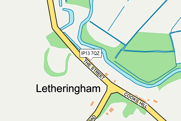 IP13 7QZ map - OS OpenMap – Local (Ordnance Survey)