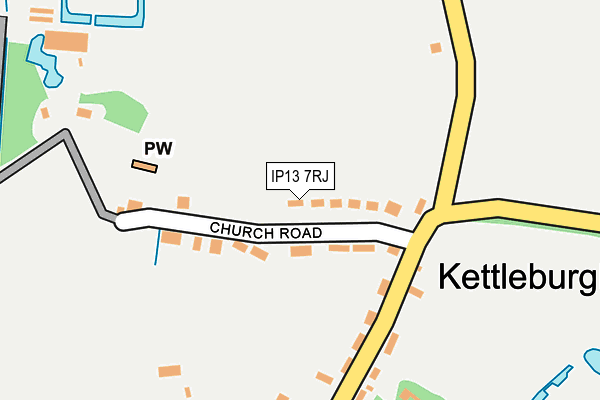 IP13 7RJ map - OS OpenMap – Local (Ordnance Survey)