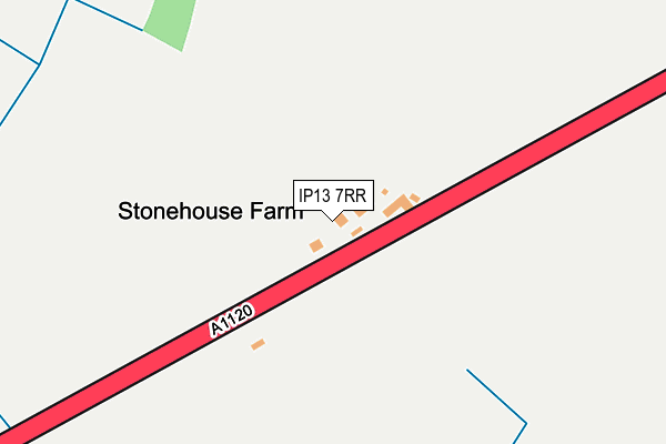IP13 7RR map - OS OpenMap – Local (Ordnance Survey)