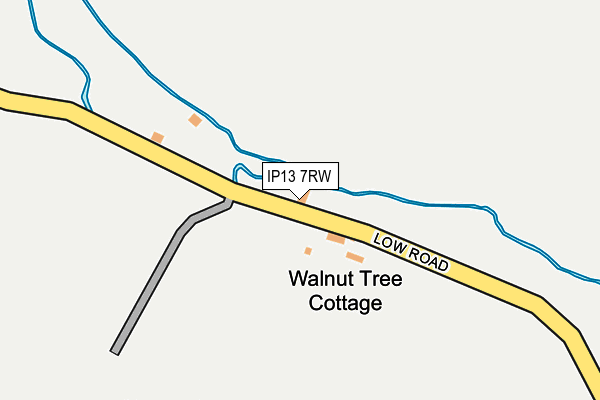 IP13 7RW map - OS OpenMap – Local (Ordnance Survey)