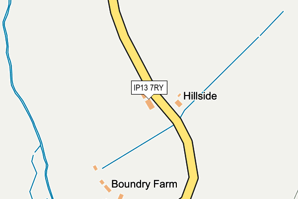 IP13 7RY map - OS OpenMap – Local (Ordnance Survey)