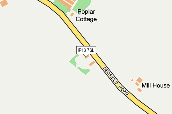 IP13 7SL map - OS OpenMap – Local (Ordnance Survey)