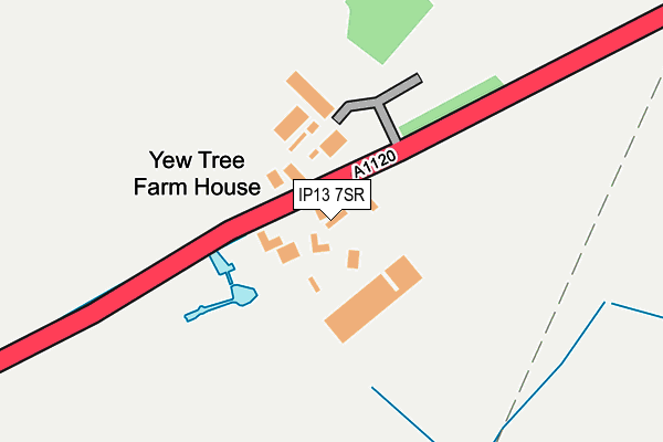 IP13 7SR map - OS OpenMap – Local (Ordnance Survey)