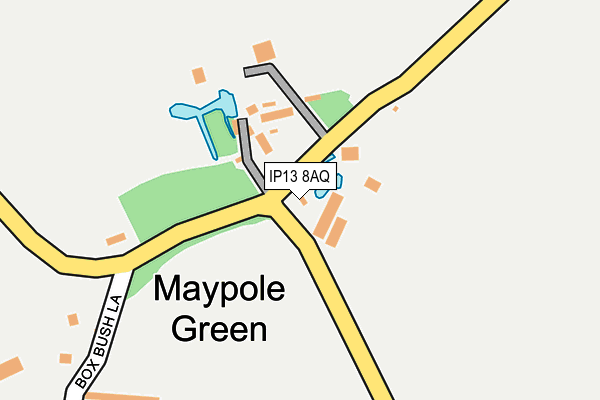 IP13 8AQ map - OS OpenMap – Local (Ordnance Survey)