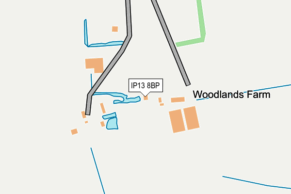 IP13 8BP map - OS OpenMap – Local (Ordnance Survey)