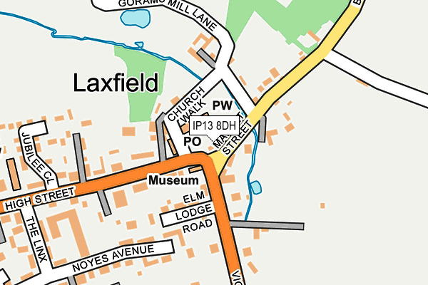 IP13 8DH map - OS OpenMap – Local (Ordnance Survey)