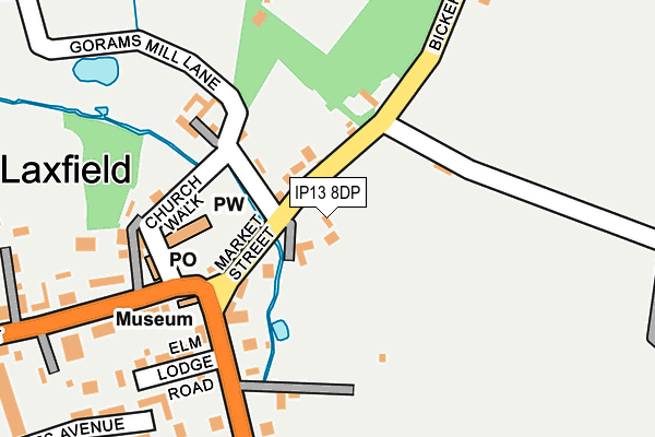 IP13 8DP map - OS OpenMap – Local (Ordnance Survey)