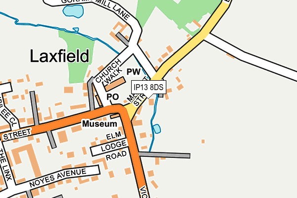 IP13 8DS map - OS OpenMap – Local (Ordnance Survey)