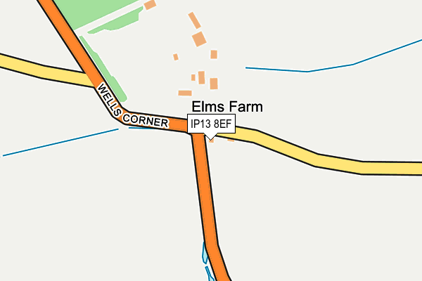 IP13 8EF map - OS OpenMap – Local (Ordnance Survey)