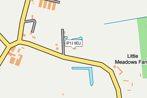 IP13 8EU map - OS OpenMap – Local (Ordnance Survey)