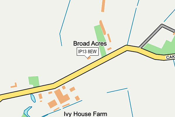 IP13 8EW map - OS OpenMap – Local (Ordnance Survey)