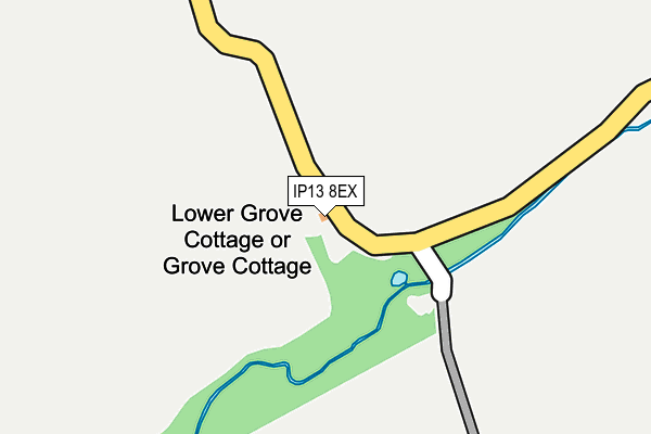 IP13 8EX map - OS OpenMap – Local (Ordnance Survey)