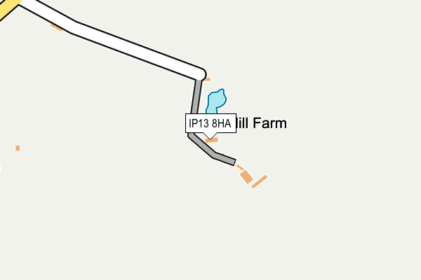 IP13 8HA map - OS OpenMap – Local (Ordnance Survey)